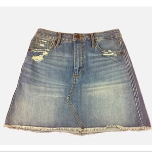 Abercrombie & Fitch Factory Distressed Denim Skirt